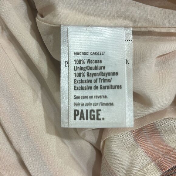 Paige Cristina Striped Mini Dress ~ Ecru / Multi ~ S ~ Revolve - Picture 10 of 13